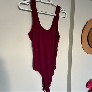 Burgundy Bodysuit